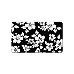 Black And White Hawaiian Magnet (name Card) by AlohaStore