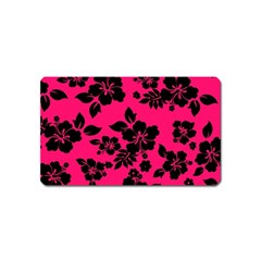 Dark Pink Hawaiian Magnet (name Card) by AlohaStore