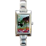 Imageedit 345 2043022904 Rectangle Italian Charm Watch Front