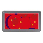 Red abstract sky Memory Card Reader (Mini) Front