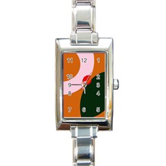 Decorative Abstraction  Rectangle Italian Charm Watch