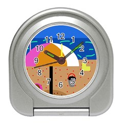 On The Beach  Travel Alarm Clocks