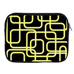 Yellow And Black Decorative Design Apple Ipad 2/3/4 Zipper Cases