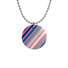 Colorful Lines Button Necklaces