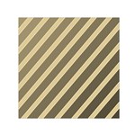 Golden elegant lines Small Satin Scarf (Square) Front