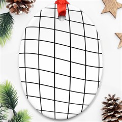 Simple Lines Oval Ornament (two Sides)