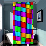 Colorful cubes Shower Curtain 36  x 72  (Stall)  Curtain(36 X72 ) - 33.26 x66.24  Curtain(36 X72 )