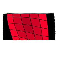 Red Abstraction Pencil Cases