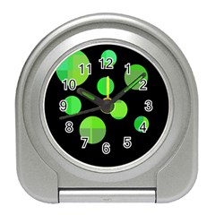 Green Circles Travel Alarm Clocks