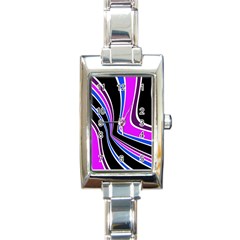 Colors Of 70 s Rectangle Italian Charm Watch