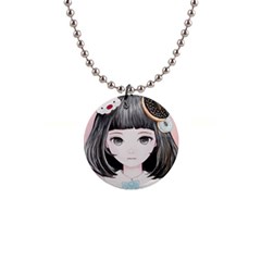 Maybe March<3 Button Necklaces by kaoruhasegawa