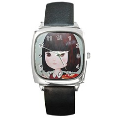 Maplesyrupsyndrome4 0 Square Metal Watch by kaoruhasegawa