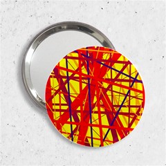 Yellow And Orange Pattern 2 25  Handbag Mirrors by Valentinaart