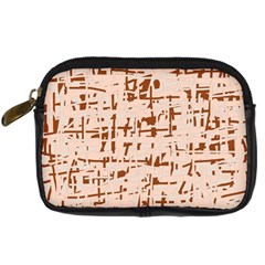 Brown Elegant Pattern Digital Camera Cases