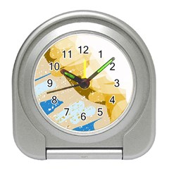 Artistic Pastel Pattern Travel Alarm Clocks