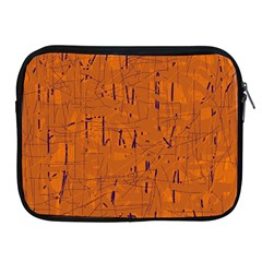 Orange Pattern Apple Ipad 2/3/4 Zipper Cases