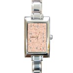 Elegant patterns Rectangle Italian Charm Watch Front