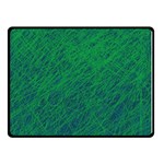 Deep green pattern Double Sided Fleece Blanket (Small)  45 x34  Blanket Front