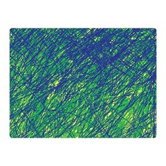 Green Pattern Double Sided Flano Blanket (mini) 