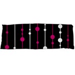 Magenta white and black pattern Body Pillow Case (Dakimakura) Body Pillow Case