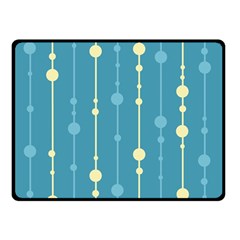 Blue Pattern Double Sided Fleece Blanket (small) 