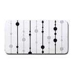 Black and white elegant pattern Medium Bar Mats 16 x8.5  Bar Mat