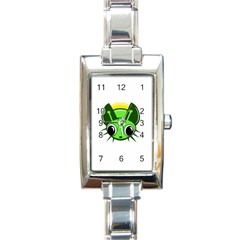 Transparent Firefly Rectangle Italian Charm Watch