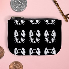 White And Black Fireflies  Mini Coin Purses