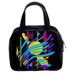 Colorful Abstract Art Classic Handbags (2 Sides) by Valentinaart