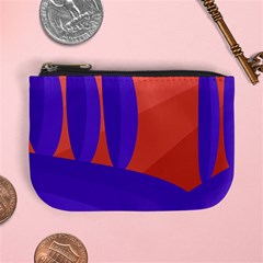 Purple And Orange Landscape Mini Coin Purses