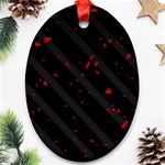 Black and red Ornament (Oval)  Front