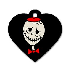 Halloween Monster Dog Tag Heart (two Sides)