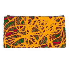 Yellow Neon Chaos Pencil Cases