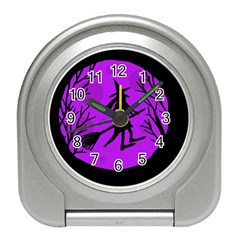 Halloween Witch - Purple Moon Travel Alarm Clocks