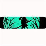 Halloween witch - cyan moon Large Bar Mats 32 x8.5  Bar Mat