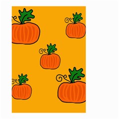 Thanksgiving Pumpkins Pattern Small Garden Flag (two Sides) by Valentinaart