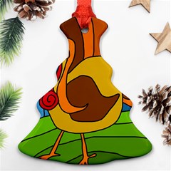 Thanksgiving Turkey  Christmas Tree Ornament (2 Sides) by Valentinaart