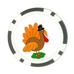 Thanksgiving turkey - transparent Poker Chip Card Guards (10 pack)  Front