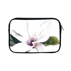 White Magnolia Pencil Drawing Art Apple Ipad Mini Zipper Cases by picsaspassion