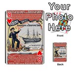 Vintage Advertisement British Navy Marine Typography Playing Cards 54 Designs  Front - Heart8