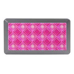 Pink Sweet Number 16 Diamonds Geometric Pattern Memory Card Reader (mini) by yoursparklingshop