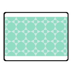 Mint Color Star - Triangle Pattern Double Sided Fleece Blanket (small) 