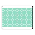 Mint color star - triangle pattern Double Sided Fleece Blanket (Small)  45 x34  Blanket Front