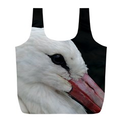 Wild Stork Bird, Close-up Full Print Recycle Bags (l)  by picsaspassion