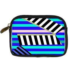 Blue Lines Decor Digital Camera Cases