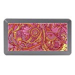 Pink Yellow Hippie Flower Pattern Zz0106 Memory Card Reader (Mini) Front