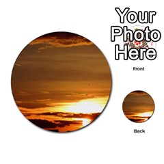 Summer Sunset Multi-purpose Cards (round)  by picsaspassion