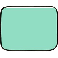 Mint Color Double Sided Fleece Blanket (mini)  by picsaspassion