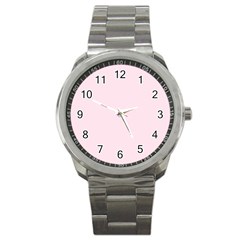 Pink Color Design Sport Metal Watch by picsaspassion