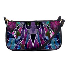 Sly Dog Modern Grunge Style Blue Pink Violet Shoulder Clutch Bags by EDDArt